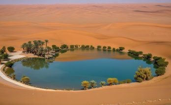 mirage illusion oasis dans le desert