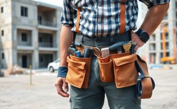 Ceinture de travail pour homme : l'allié indispensable des pros du bâtiment