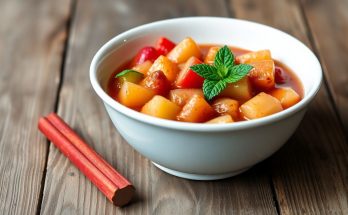 Compote pommes-rhubarbe : le dessert léger qui va révolutionner vos fins de repas