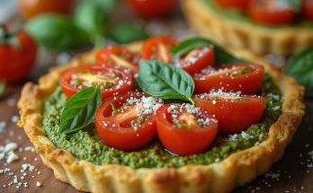 Tartes fines aux tomates cerises et pesto maison : l'entrée qui fait sensation à chaque repas