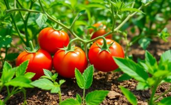 belles tomates au potager