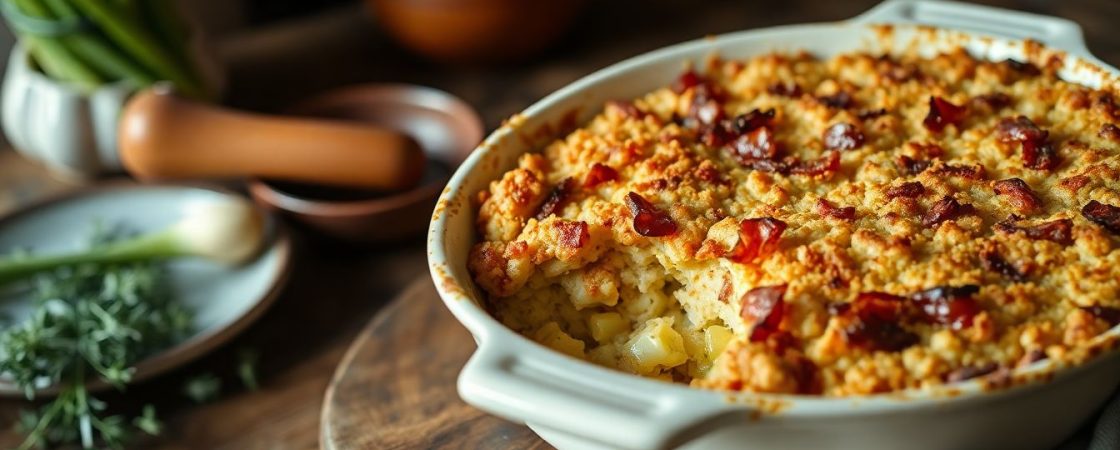Crumble salé poireaux et lardons : la recette réconfortante qui change du dessert