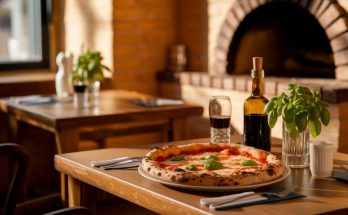 restaurant italien manger une pizza
