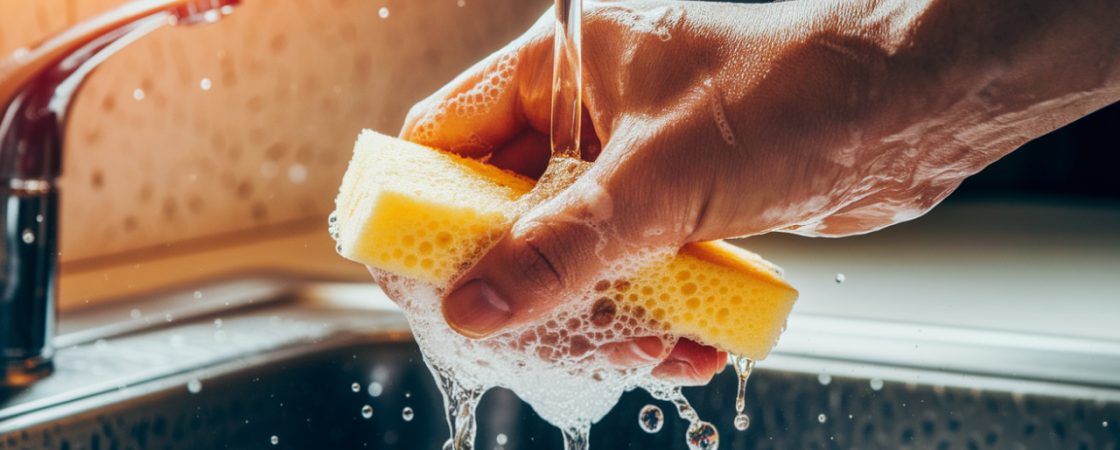 Votre éponge de cuisine est un nid à microbes : voici comment l’assainir
