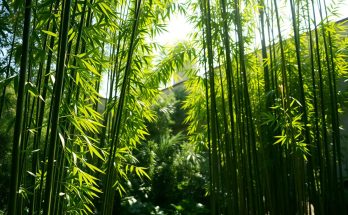 bambous au jardin