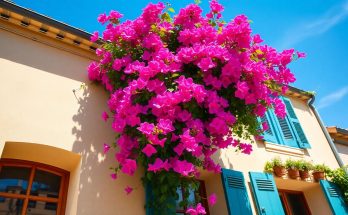 Attacher son bougainvillier au mur : techniques et astuces pour une façade fleurie