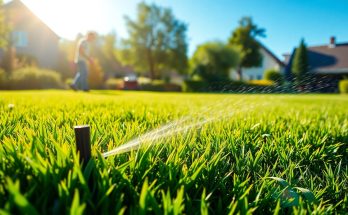 Garder sa pelouse verte en été : les secrets d'un arrosage maîtrisé et d'une tonte adaptée