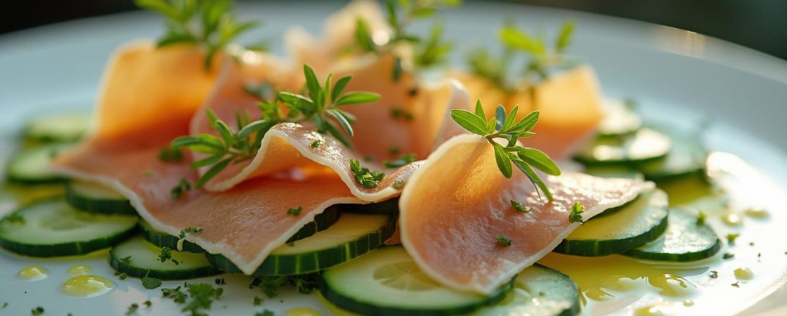 Recette raffinée au concombre et truite fumée : saveurs fraîches pour toutes les occasions