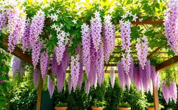 Jasmin étoilé et Glycine : le duo parfait pour transformer votre pergola en havre de parfum