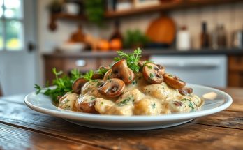 Poulet à la crème et aux champignons : le secret d'un plat réconfortant qui fait l'unanimité