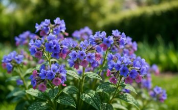 Pulmonaria officinalis : une floraison généreuse qui s'étend sur plusieurs mois