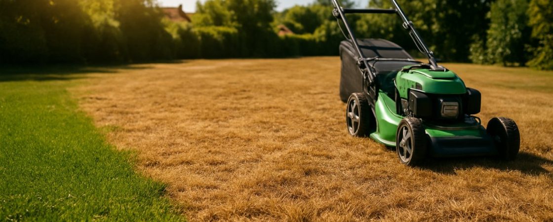 Les ravages de la chaleur sur votre pelouse fraîchement tondue