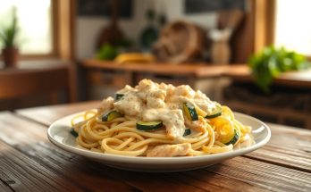 Recette facile de pâtes Alfredo au poulet et courgettes : le plat réconfortant qui fait l'unanimité
