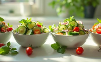 4 recettes faciles de salade de concombre à préparer en quelques minutes