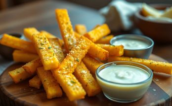 Ces frites de polenta au parmesan dorées et parfumées font craquer tous les gourmands