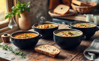 4 Soupes d'Octobre Réconfortantes : Lentilles, Pois Cassés et Légumes Secs au Menu