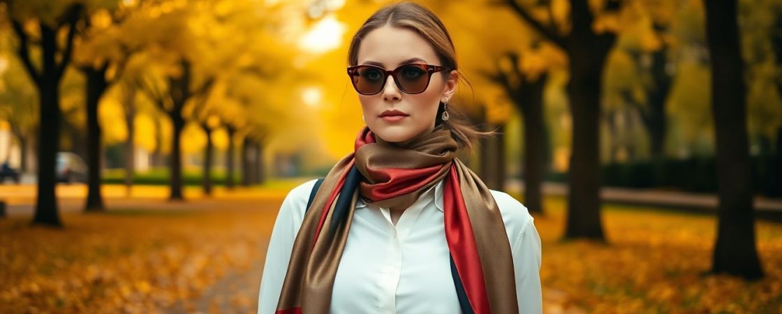 La chemise avec foulard : l'alliance parfaite qui séduit les femmes élégantes cet automne