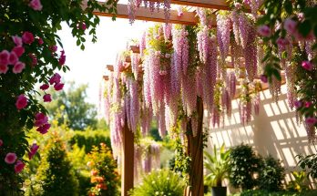 Pergolas fleuries : transformez votre jardin en havre de paix avec des plantes grimpantes spectaculaires