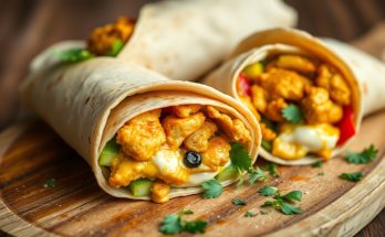 Wraps de poulet au curry : la recette express qui révolutionne vos repas nomades